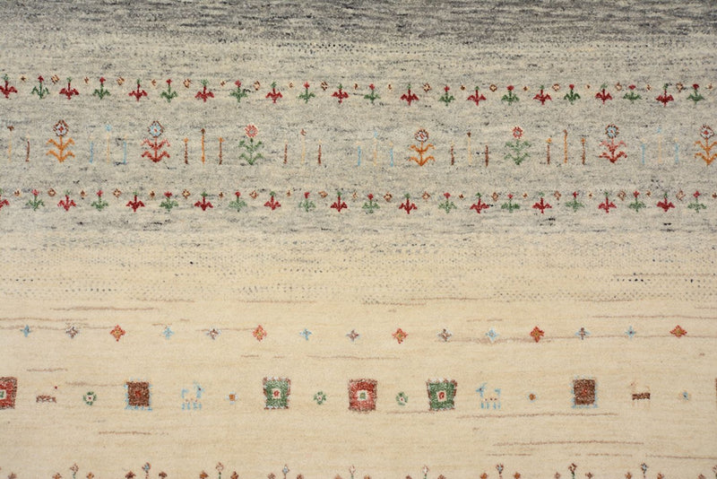 Tapis Gabbeh - Loribaft Indus - 351 x 248 cm - beige clair