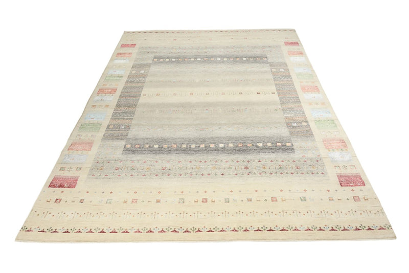 Tapis Gabbeh - Loribaft Indus - 351 x 248 cm - beige clair