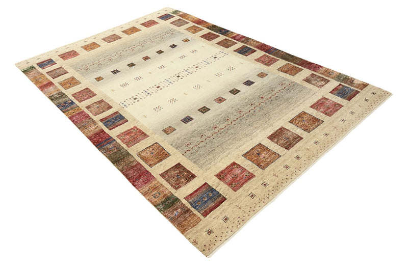 Tapis Gabbeh - Loribaft Indus - 244 x 172 cm - multicolore