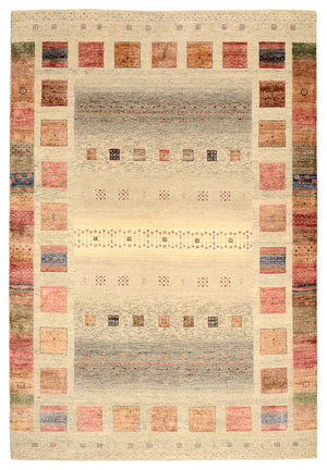 Tapis Gabbeh - Loribaft Indus - 302 x 206 cm - multicolore