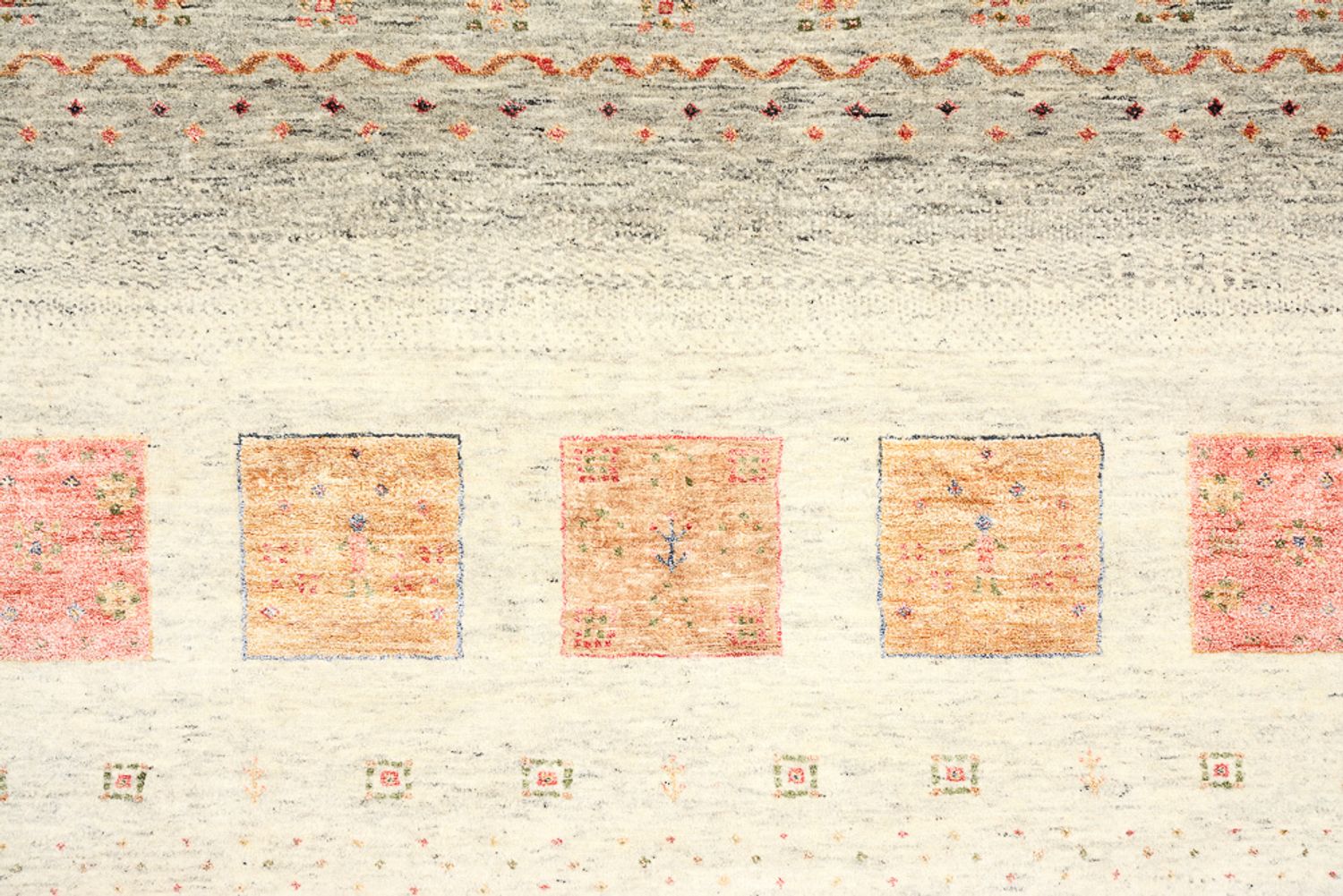 Tapis Gabbeh - Loribaft Indus - 302 x 206 cm - multicolore