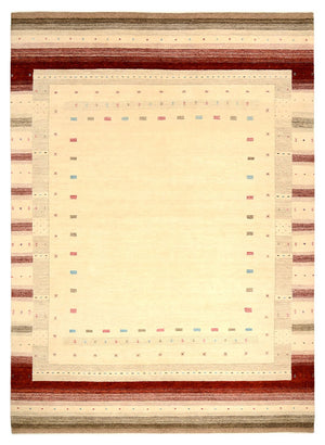 Tapis Gabbeh - Loribaft Indus - 356 x 255 cm - beige clair