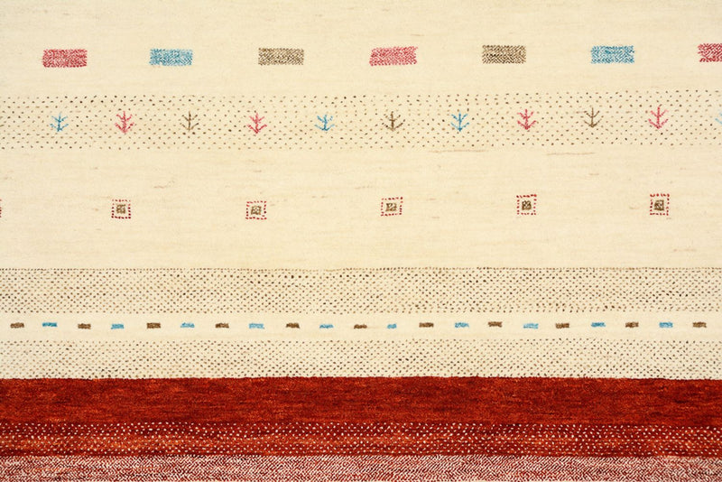 Tapis Gabbeh - Loribaft Indus - 356 x 255 cm - beige clair