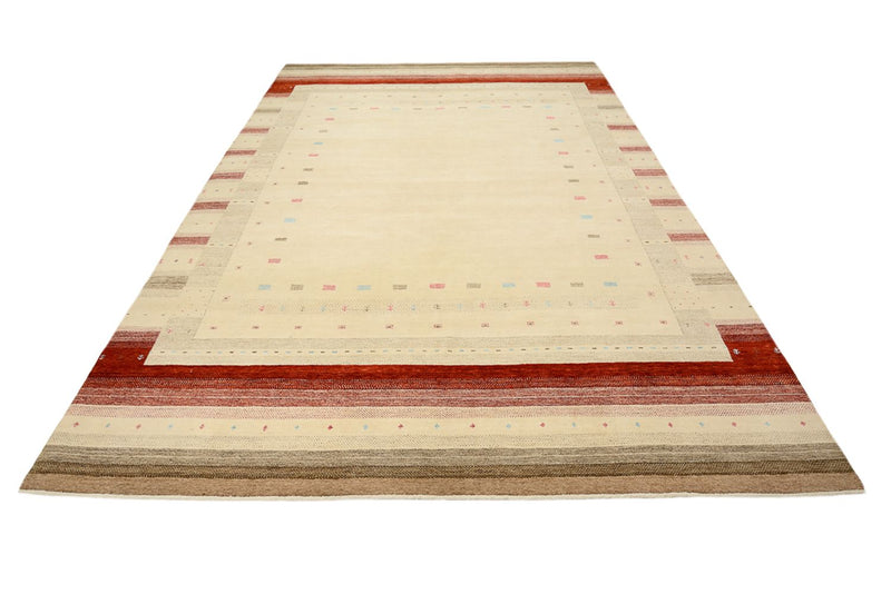 Tapis Gabbeh - Loribaft Indus - 356 x 255 cm - beige clair