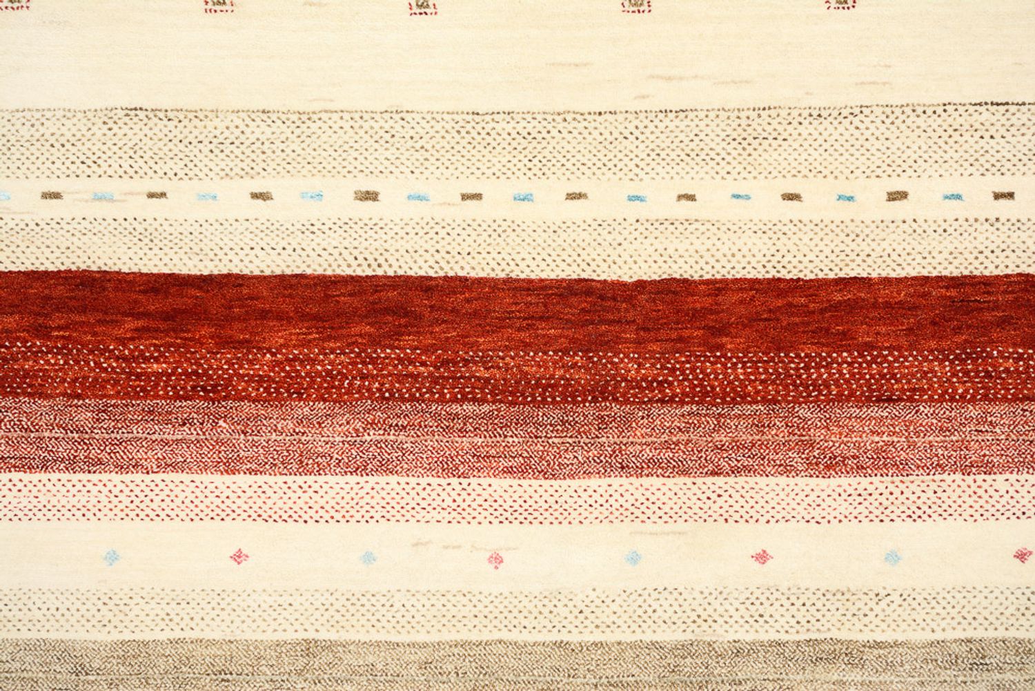 Tapis Gabbeh - Loribaft Indus - 342 x 254 cm - beige clair