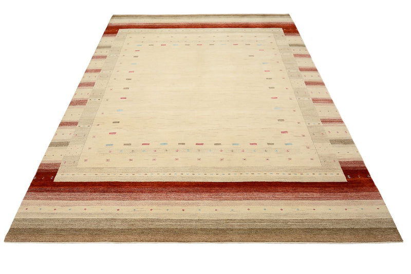 Tapis Gabbeh - Loribaft Indus - 342 x 254 cm - beige clair