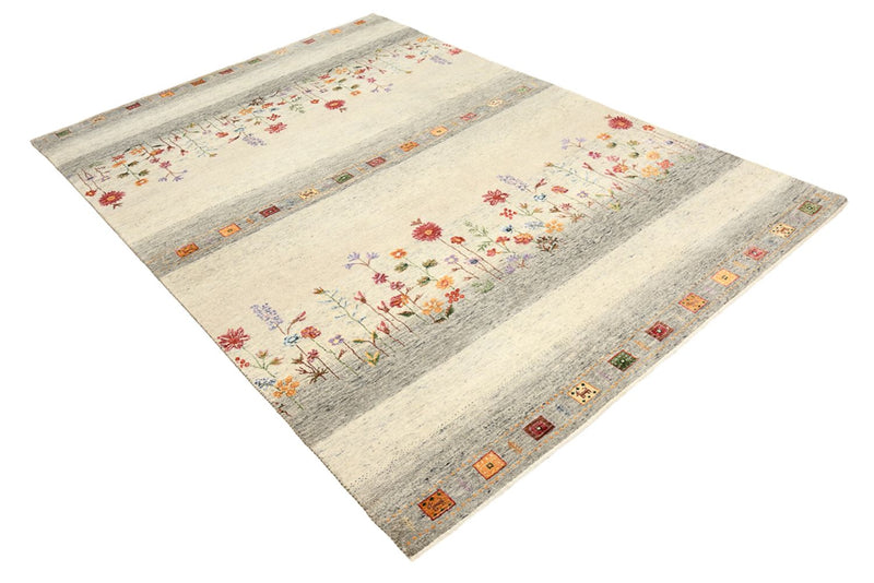 Tapis Gabbeh - Loribaft Indus - 244 x 173 cm - beige clair