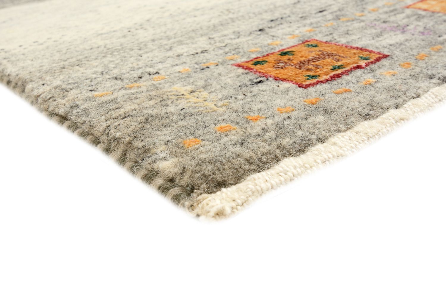 Tapis Gabbeh - Loribaft Indus - 244 x 173 cm - beige clair