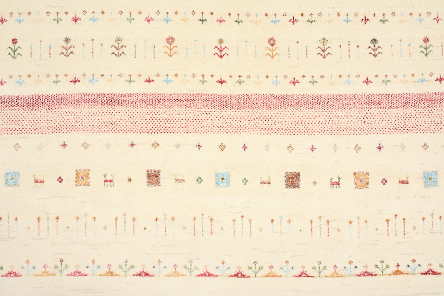 Tapis Gabbeh - Loribaft Indus - 304 x 200 cm - multicolore