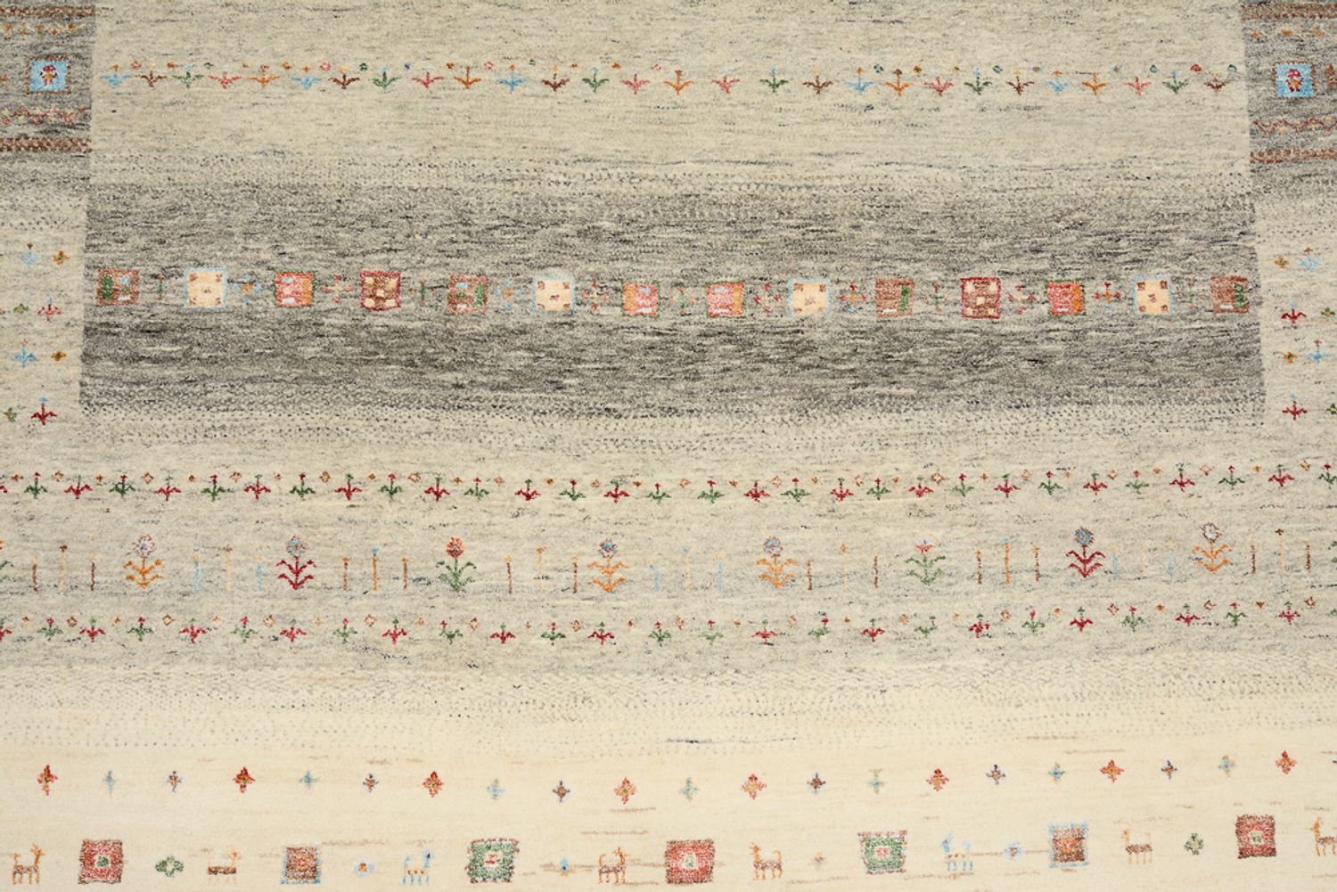 Tapis Gabbeh - Loribaft Indus - 304 x 201 cm - multicolore