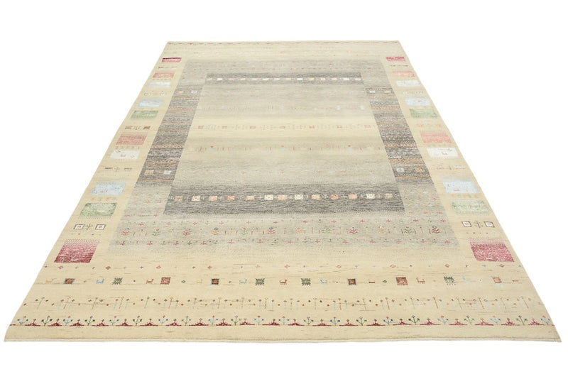 Tapis Gabbeh - Loribaft Indus - 304 x 201 cm - multicolore
