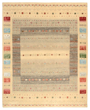Tapis Gabbeh - Loribaft Indus - 252 x 203 cm - multicolore