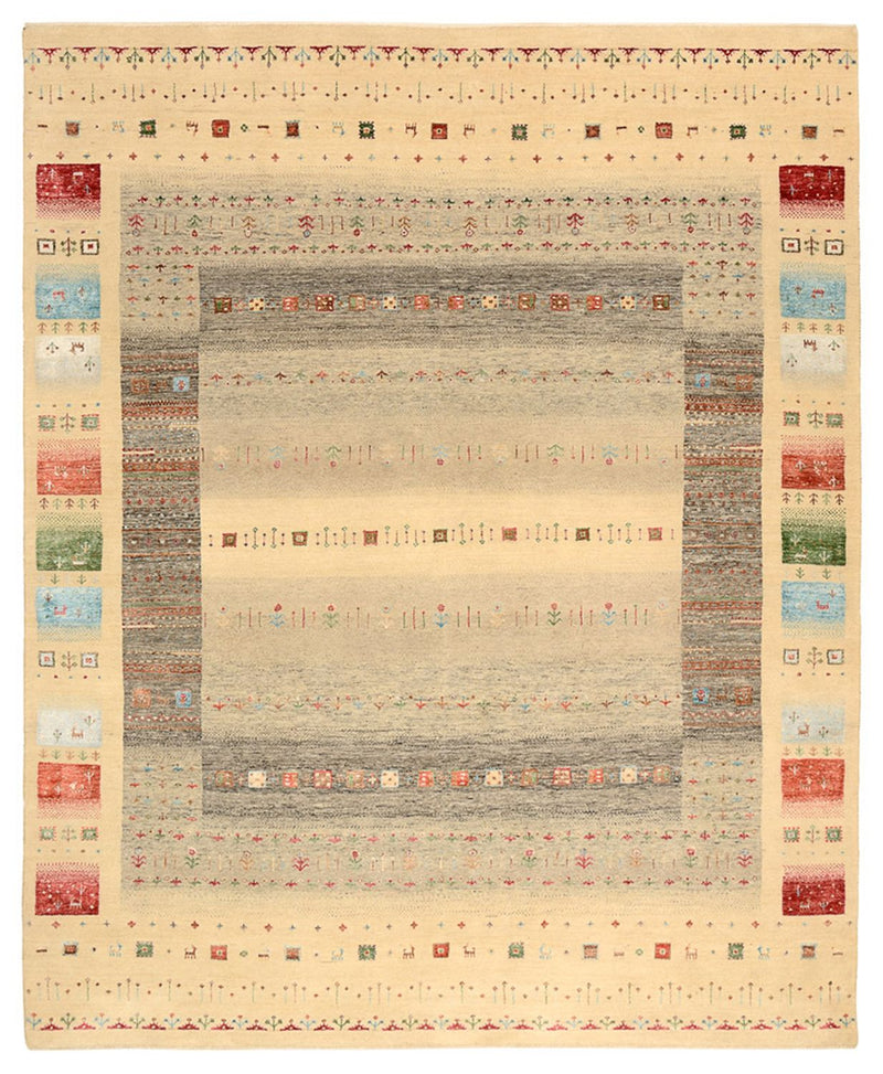 Tapis Gabbeh - Loribaft Indus - 252 x 203 cm - multicolore
