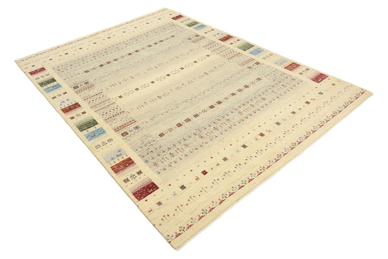 Tapis Gabbeh - Loribaft Indus - 241 x 172 cm - beige foncé