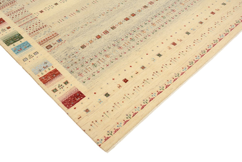 Tapis Gabbeh - Loribaft Indus - 241 x 172 cm - beige foncé
