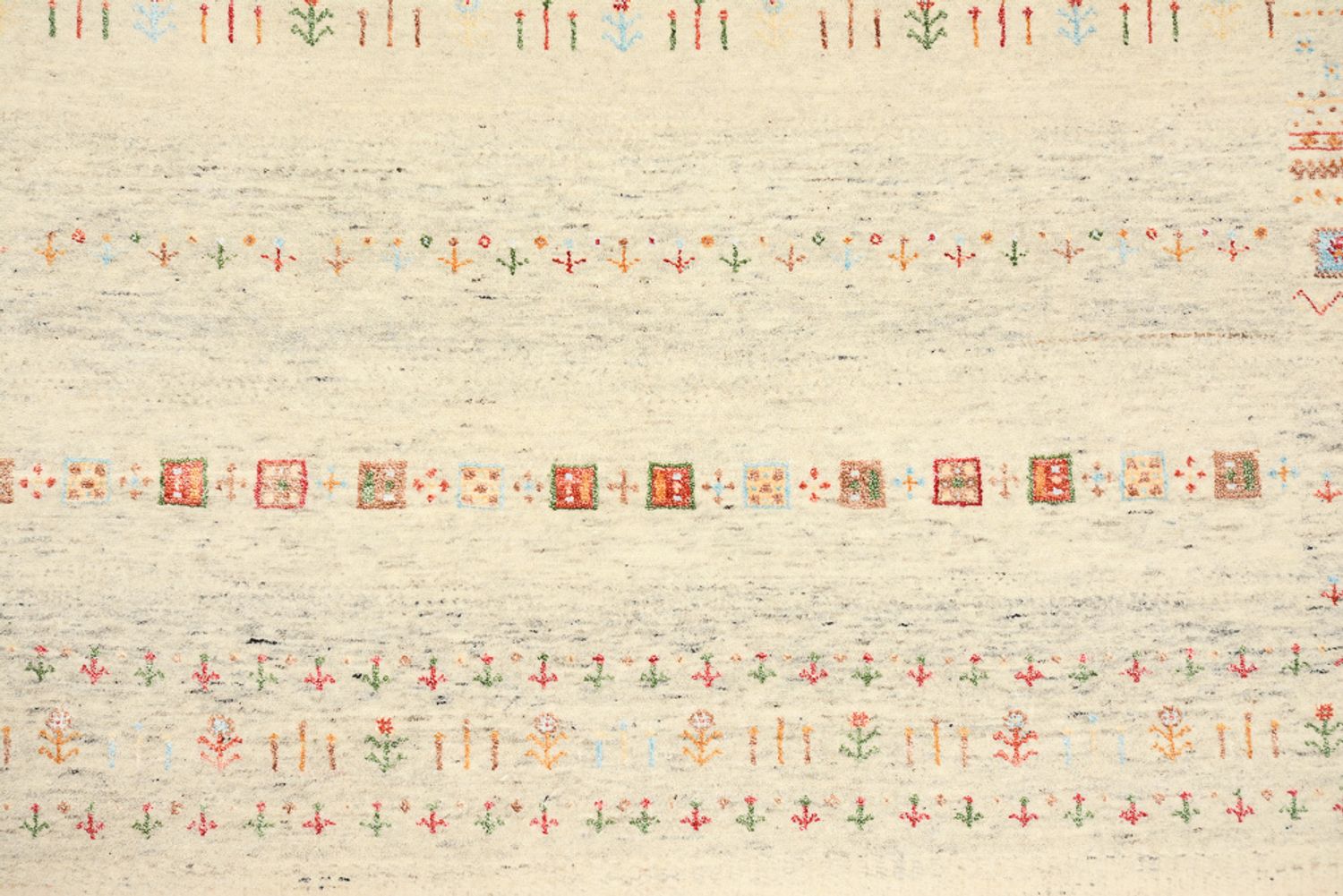 Tapis Gabbeh - Loribaft Indus - 241 x 172 cm - beige foncé