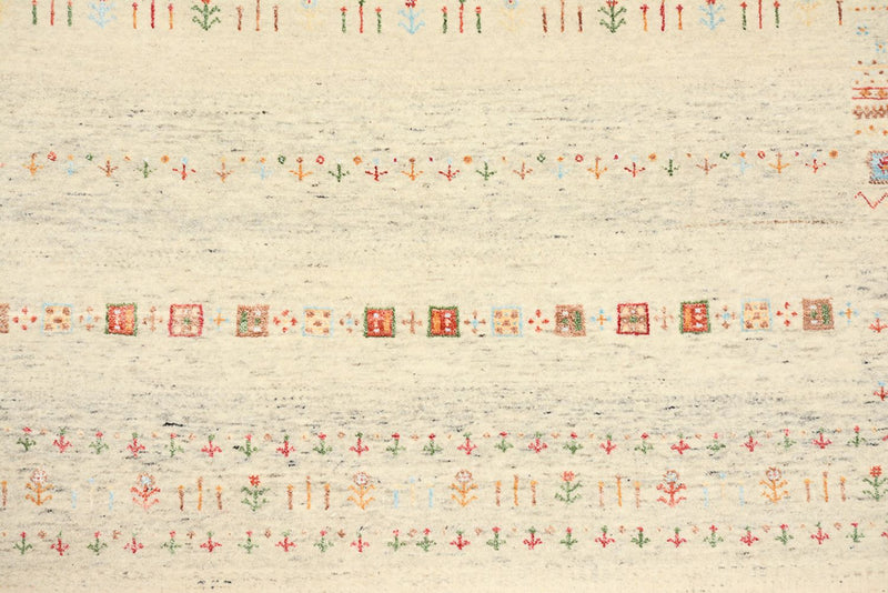 Tapis Gabbeh - Loribaft Indus - 241 x 172 cm - beige foncé
