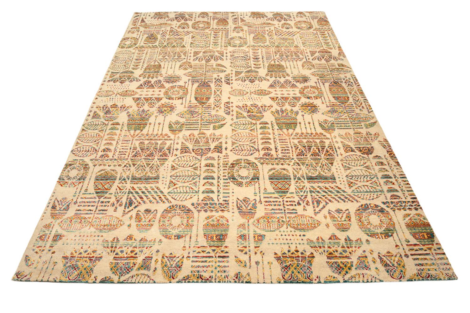 Designer Teppich - 366 x 271 cm - dunkelbeige