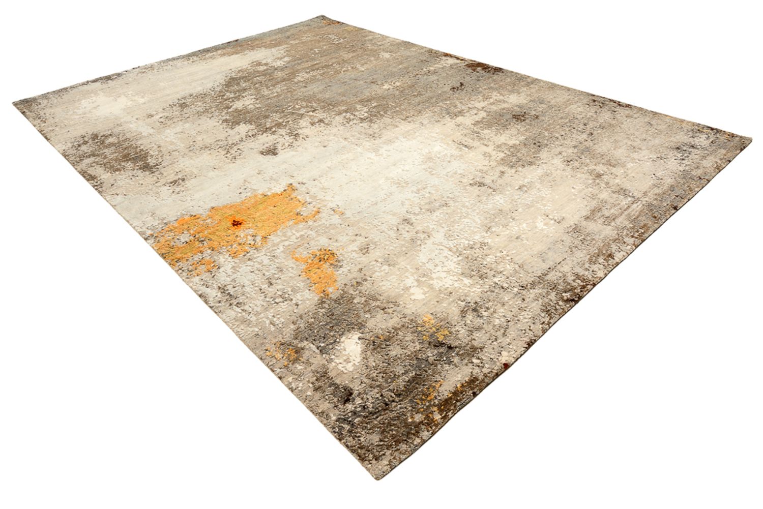 Designer Teppich - 367 x 270 cm - dunkelbeige