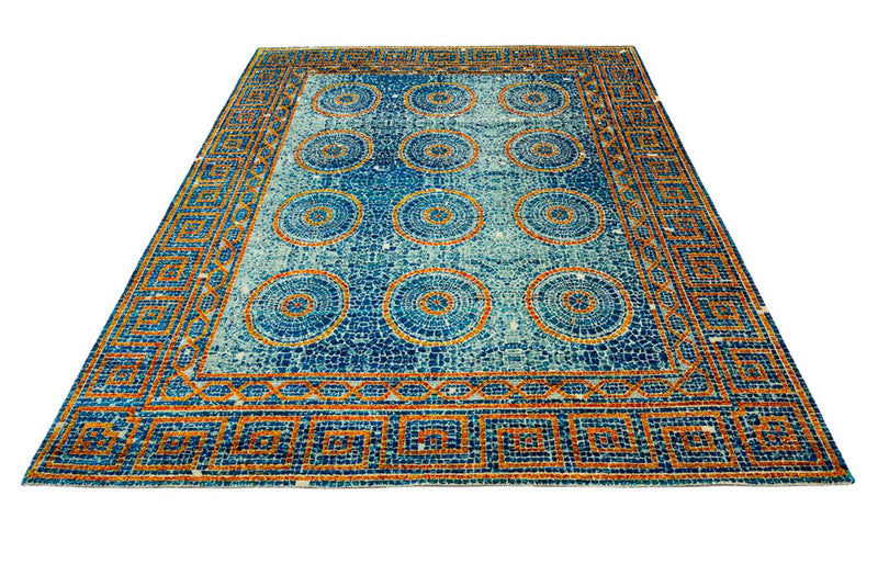 Tapis design - 309 x 245 cm - bleu