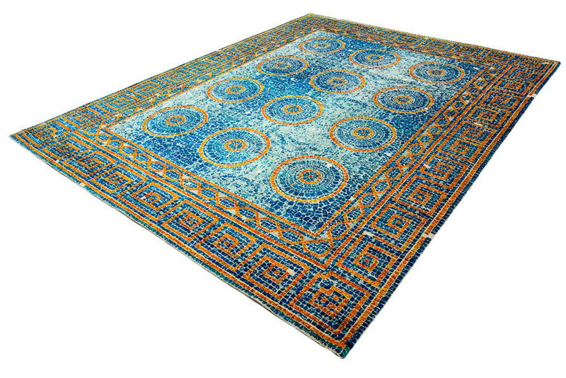 Tapis design - 309 x 245 cm - bleu