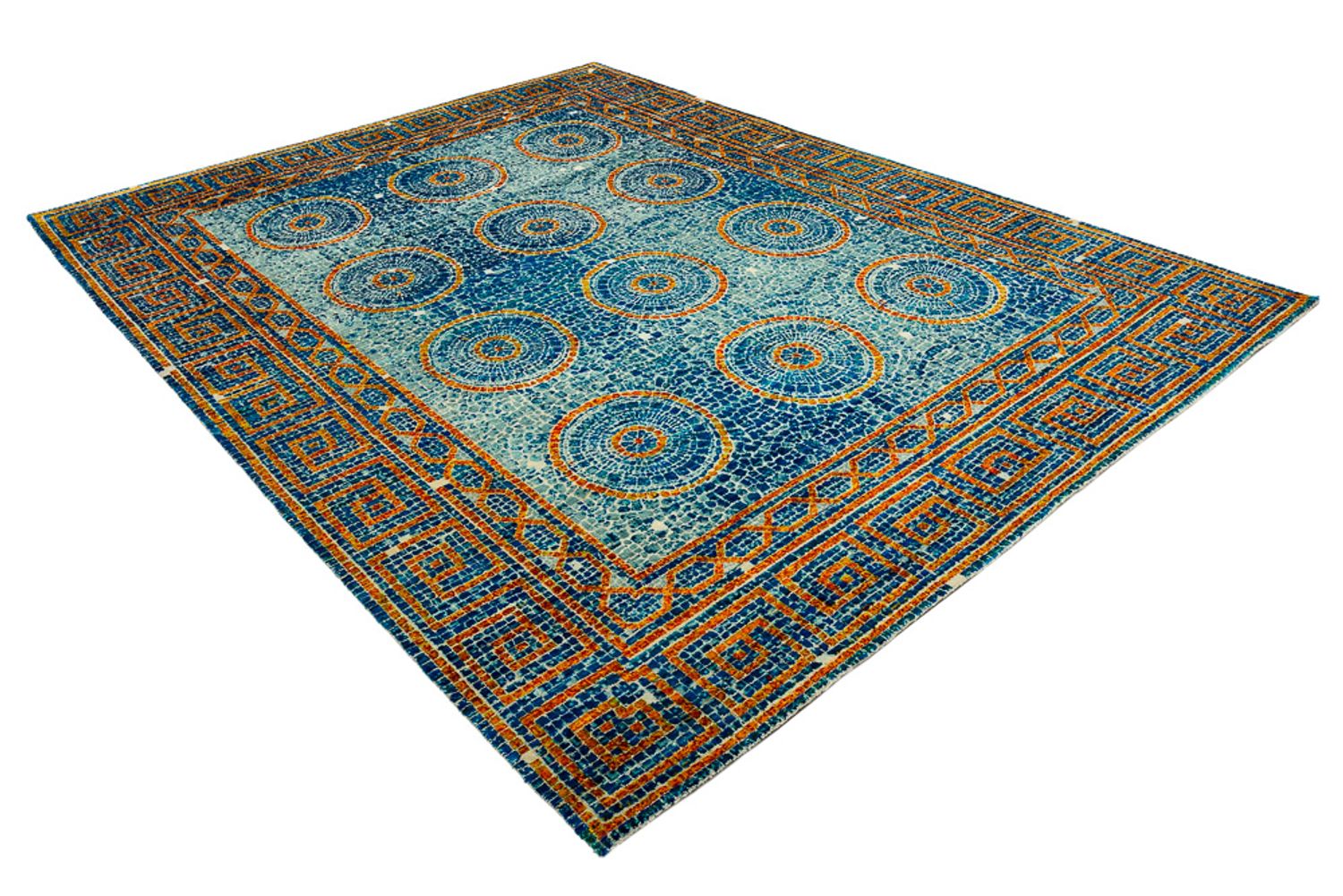 Tapis design - 309 x 245 cm - bleu