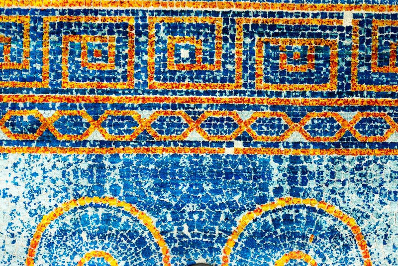 Tapis design - 309 x 245 cm - bleu