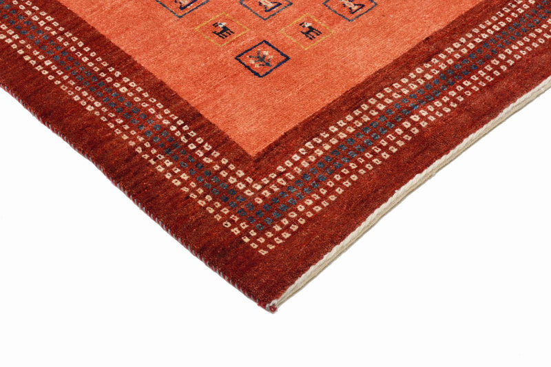 Tapis Gabbeh - Loribaft Persan - 149 x 103 cm - rouge