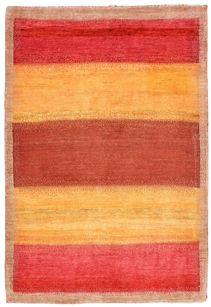 Tapis Gabbeh - Loribaft Persan - 155 x 104 cm - multicolore