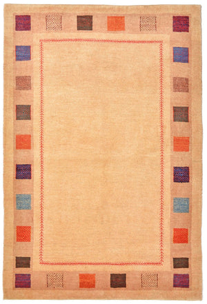 Tapis Gabbeh - Loribaft Persan - 158 x 104 cm - jaune
