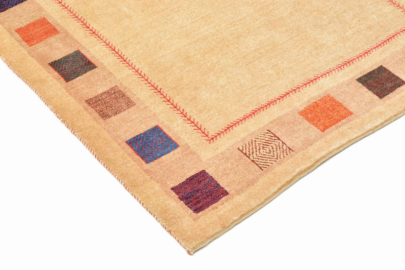 Tapis Gabbeh - Loribaft Persan - 158 x 104 cm - jaune