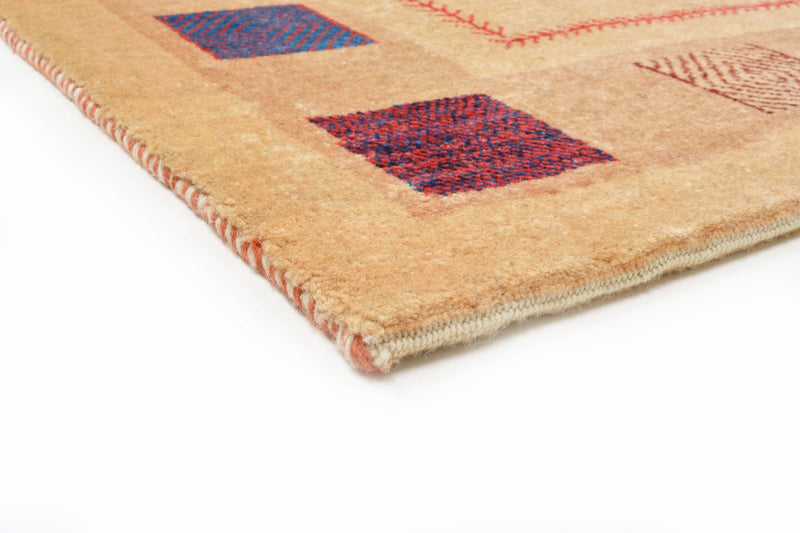 Tapis Gabbeh - Loribaft Persan - 158 x 104 cm - jaune
