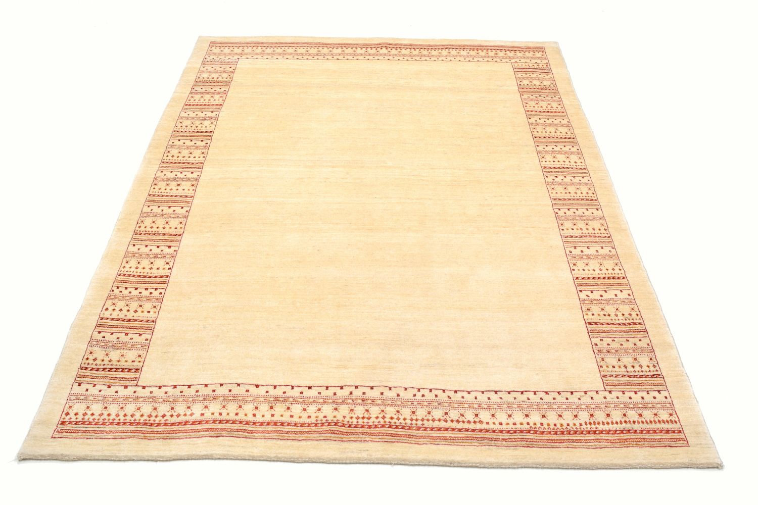 Tapis Gabbeh - Loribaft Persan - 198 x 150 cm - beige