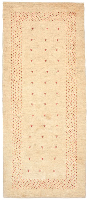 Tapis de couloir Tapis Gabbeh - Loribaft Persan - 197 x 84 cm - naturel