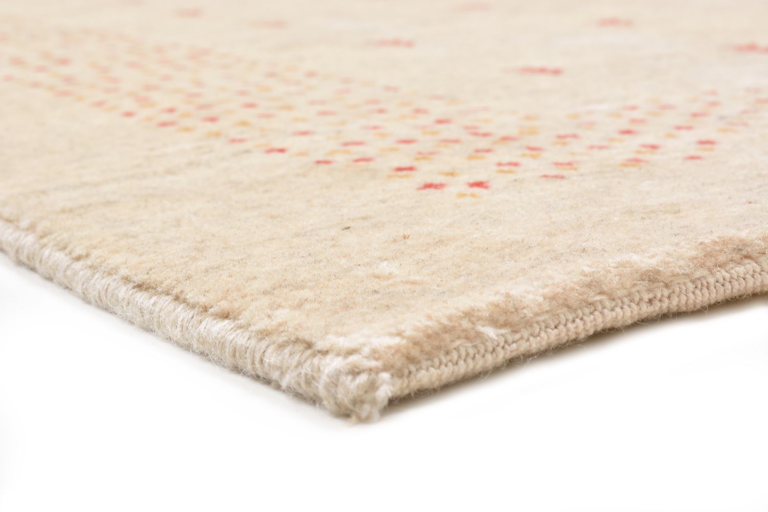 Tapis de couloir Tapis Gabbeh - Loribaft Persan - 197 x 84 cm - naturel