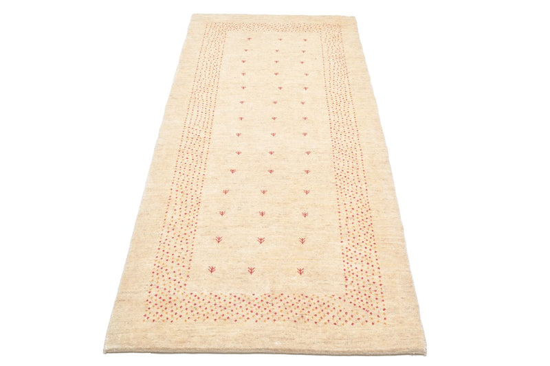 Tapis de couloir Tapis Gabbeh - Loribaft Persan - 197 x 84 cm - naturel