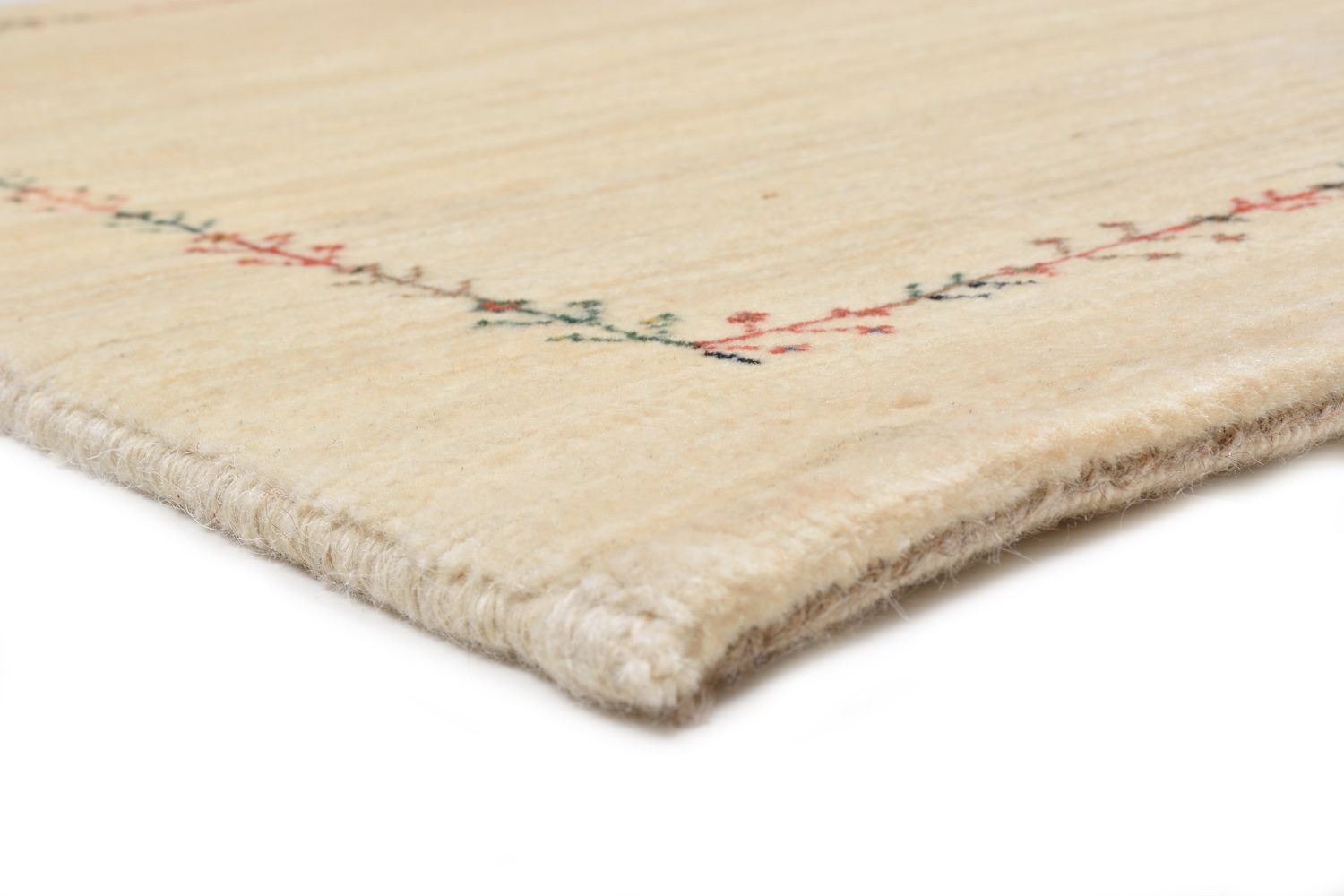 Tapis Gabbeh - Loribaft Persan - 93 x 64 cm - naturel