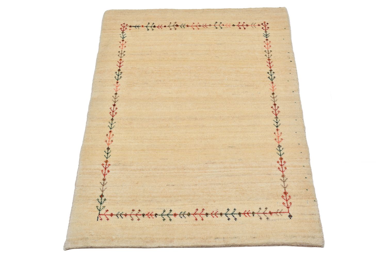 Tapis Gabbeh - Loribaft Persan - 93 x 64 cm - naturel
