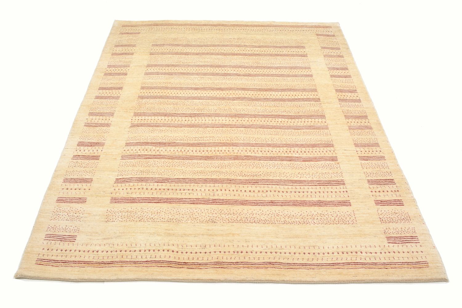 Tapis Gabbeh - Loribaft Persan - 202 x 153 cm - naturel