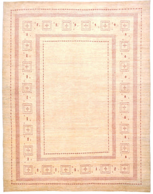 Tapis Gabbeh - Loribaft Persan - 417 x 309 cm - beige