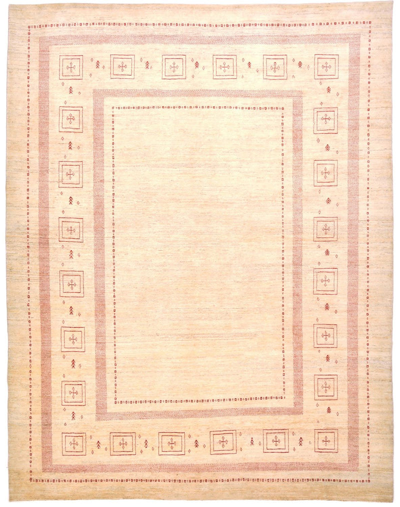 Tapis Gabbeh - Loribaft Persan - 417 x 309 cm - beige