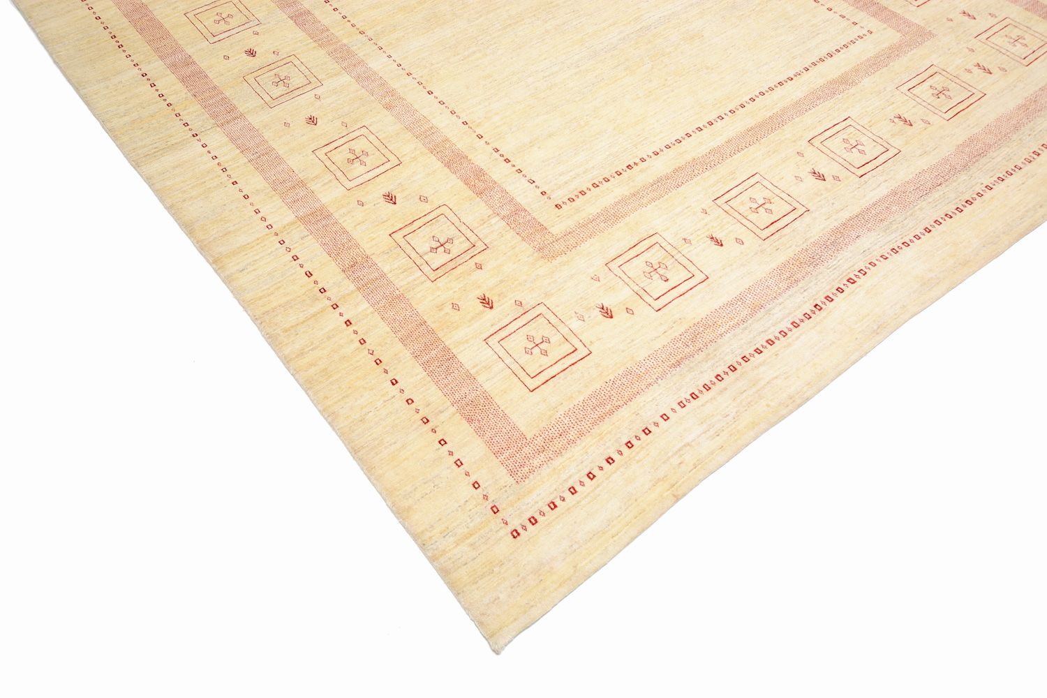 Tapis Gabbeh - Loribaft Persan - 417 x 309 cm - beige