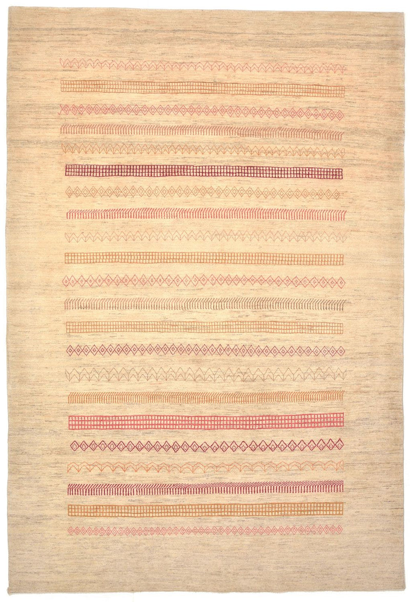 Tapis Gabbeh - Loribaft Persan - 301 x 205 cm - sable