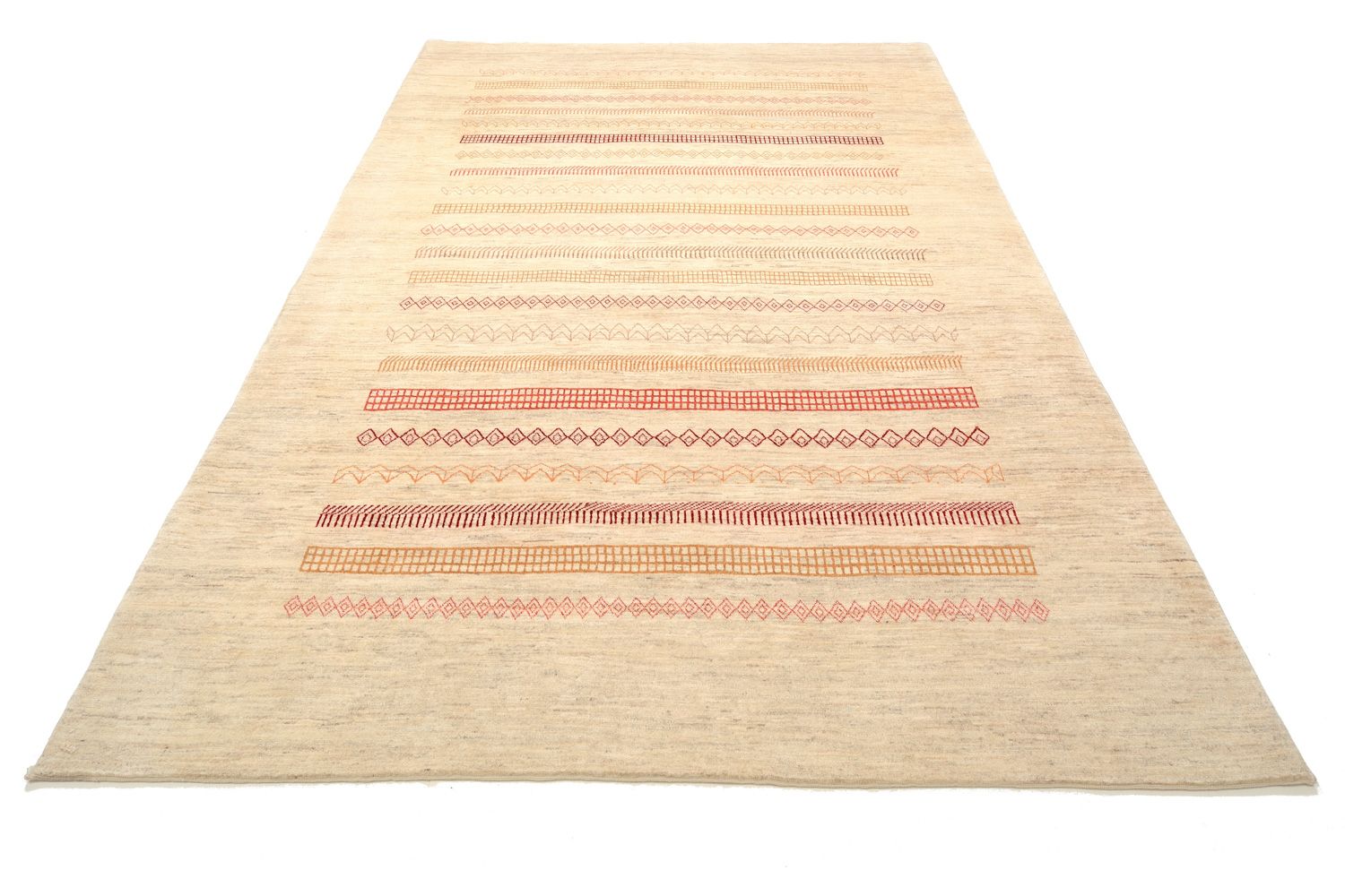 Tapis Gabbeh - Loribaft Persan - 301 x 205 cm - sable