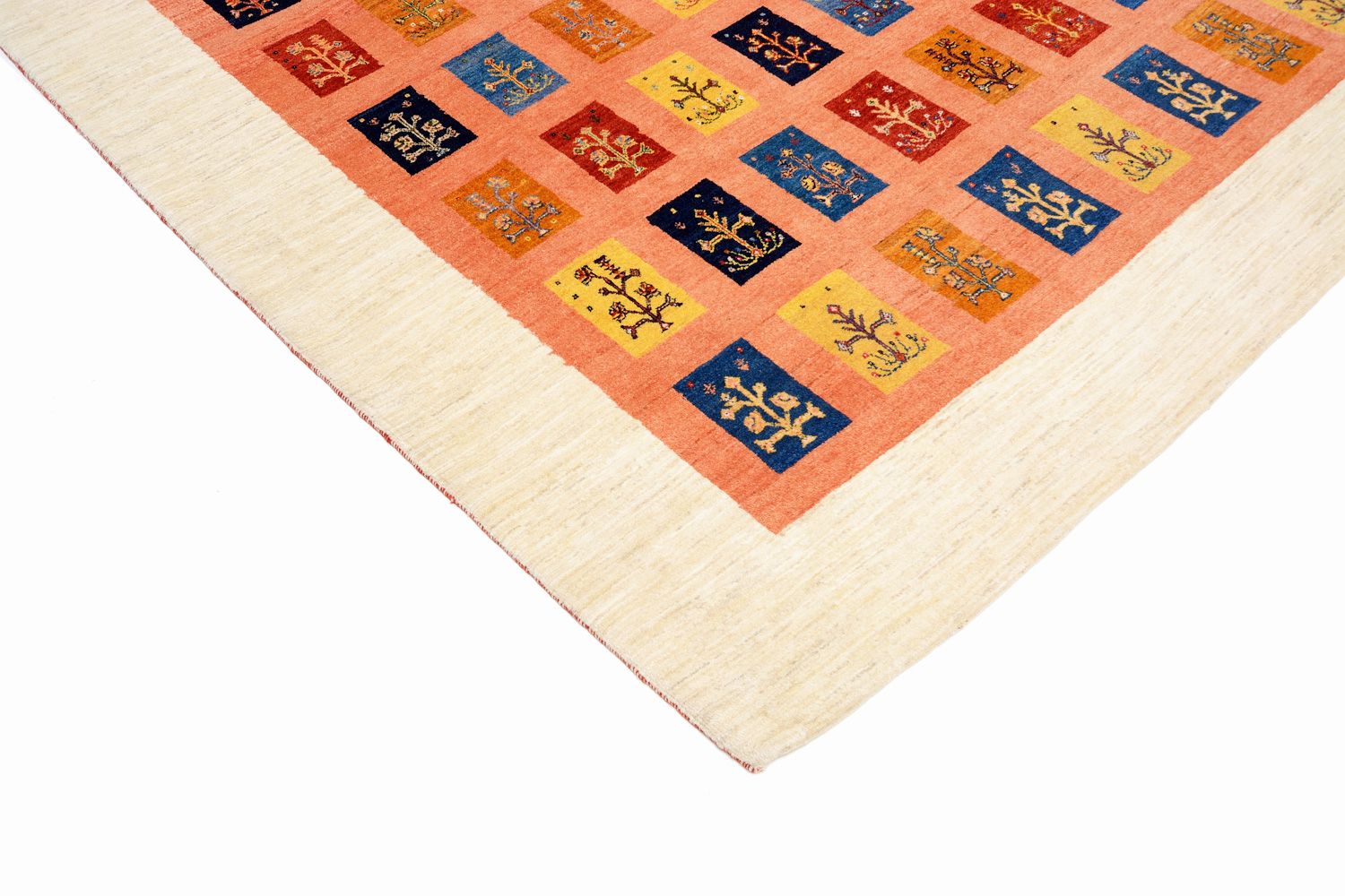 Tapis Gabbeh - Loribaft Persan - 355 x 249 cm - orange