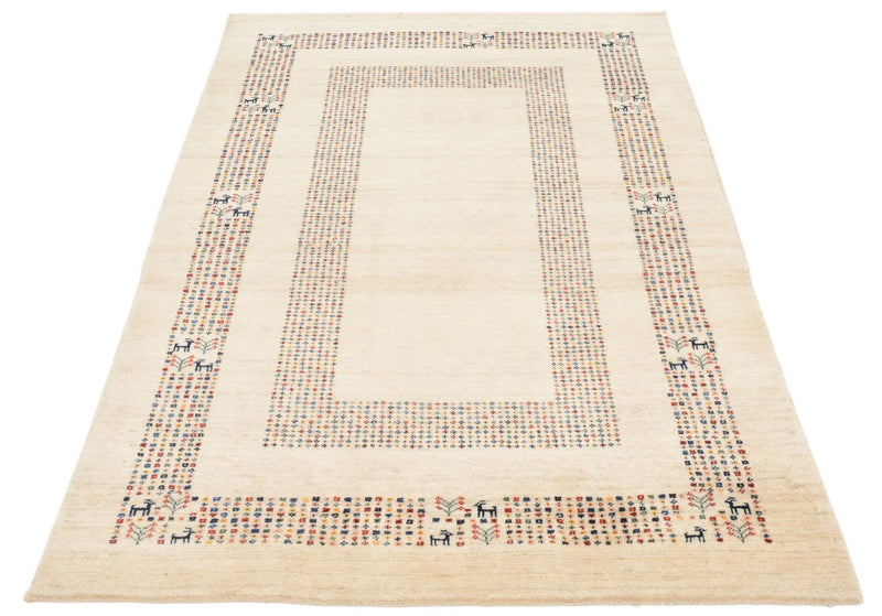 Tapis Gabbeh - Loribaft Persan - 180 x 120 cm - beige