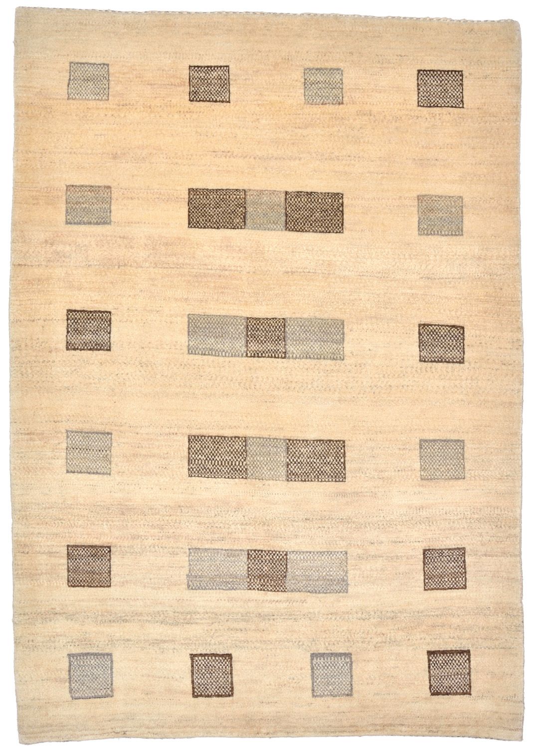 Tapis Gabbeh - Loribaft Persan - 179 x 125 cm - marron clair