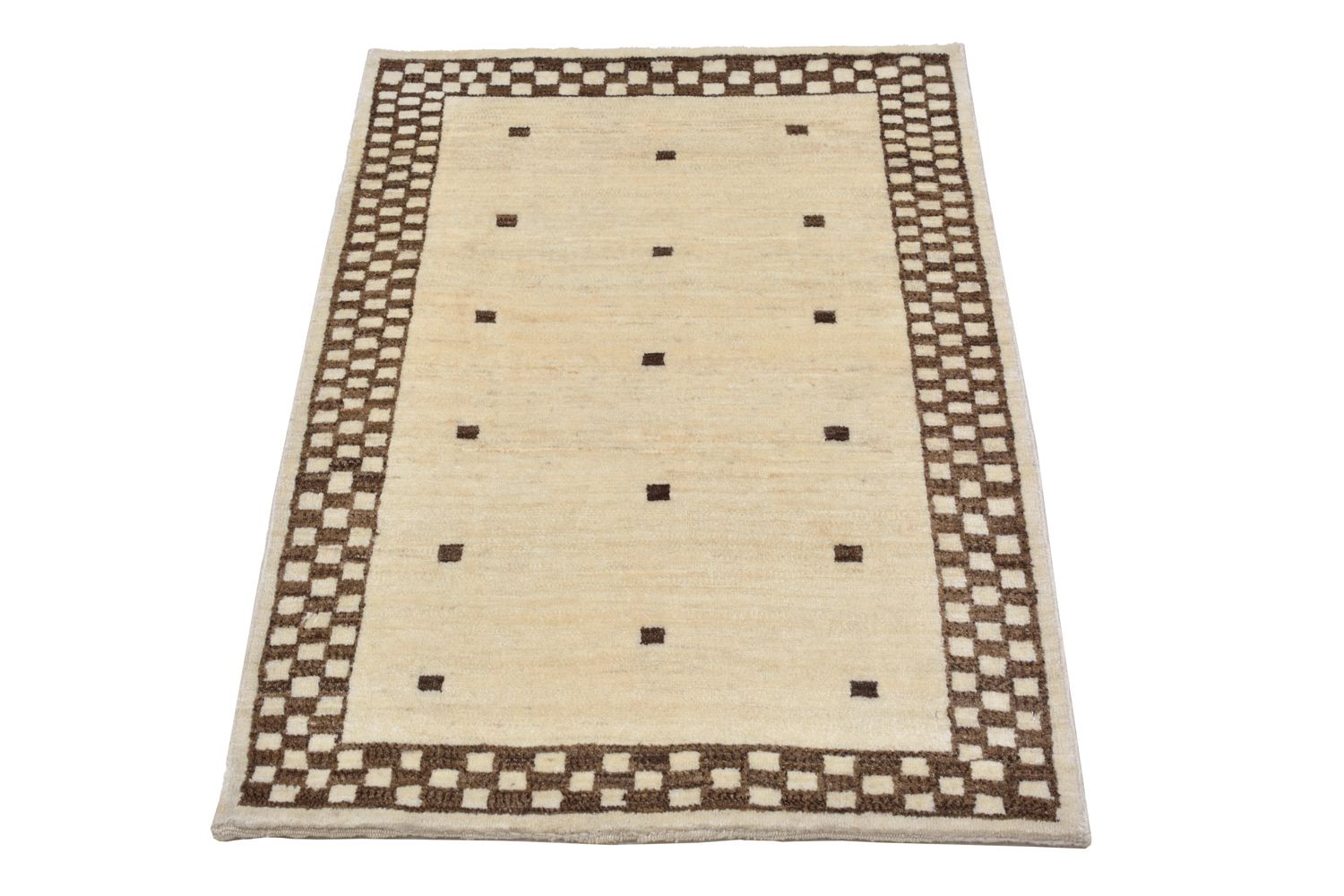 Tapis Gabbeh - Loribaft Persan - 108 x 71 cm - sable