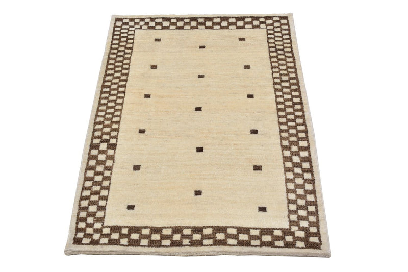 Tapis Gabbeh - Loribaft Persan - 108 x 71 cm - sable