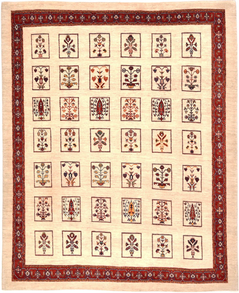 Tapis Gabbeh - Loribaft Persan - 326 x 261 cm - rouge